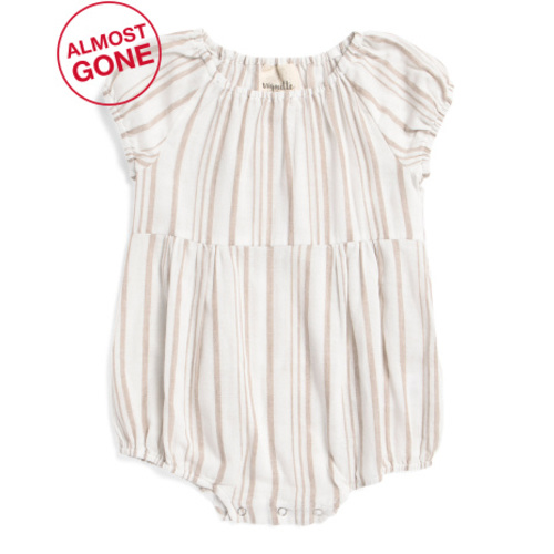 Infant Girls Celeste Striped Bubble Romper | Kids & Baby | T.J.Maxx