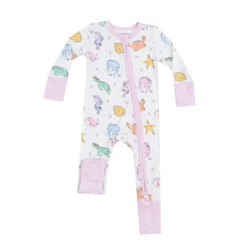 2 Way Zipper Romper - Cute Sea Creatures – Angel Dear
