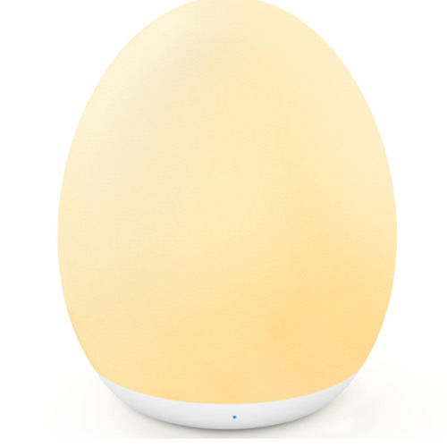 MediAcous Night Light for Kids Baby, Egg Light for Nursery, 7 Colors Changing & Stepless Dimming, Soft Silicone Touch Night Lamp with 1 Hour Timer, Rechargeable Nursery Night for Breastfeeding