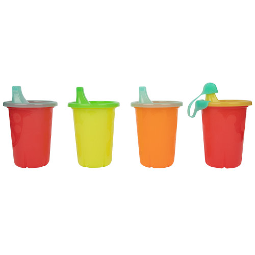 Take & Toss Sippy Cups, 10 oz Toddler Cups – 4 Pack