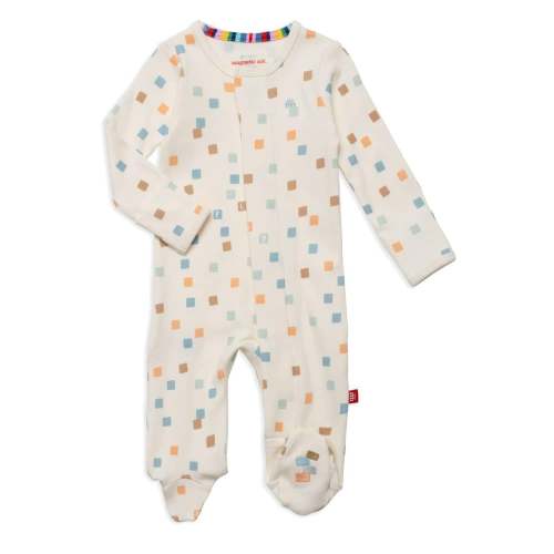 hip to be square organic cotton magnetic parent favorite footie