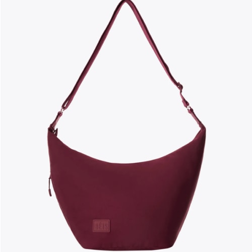 BÉIS The Crescent Catchall in Burgundy – Burgundy Crescent Crossbody Shoulder Bag