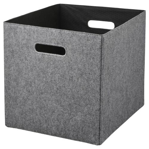 BLÄDDRA Box - gray 13x15x13 "