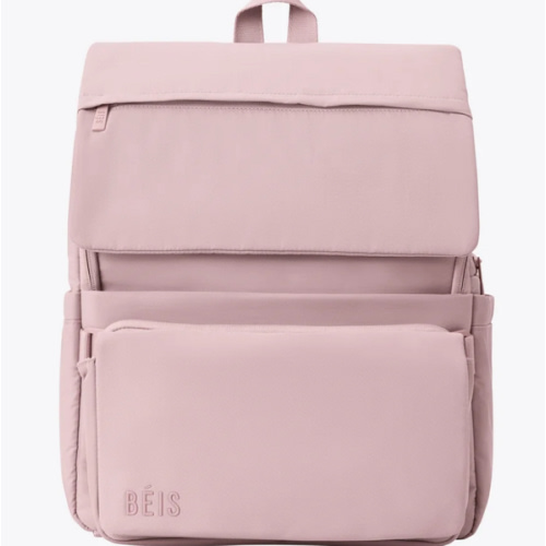 BÉIS 'The Ultimate Diaper Backpack' in Atlas Pink - Best Pink Backpack Diaper Bag