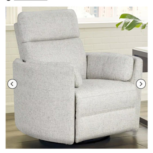 Simeon Collection Power Swivel Glider Recliner in Natural Beauty Quartz | NFM