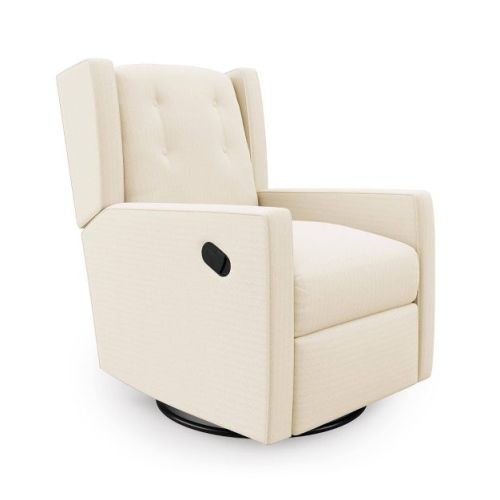 Baby Relax Shirley Swivel Glider Recliner Chair - White