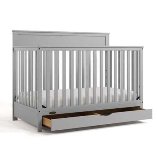 Graco Shiloh Convertible Crib with Drawer Pebble Gray