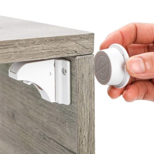 Safety Locks, Magnetic Safety Locks, Invisible Safety Latch Lock for Cupboard, Cabinet and drawer, Child Proof, Easy to Install Kit, With Extra 3M Adhesive Tapes (16 Locks + 3 Keys)