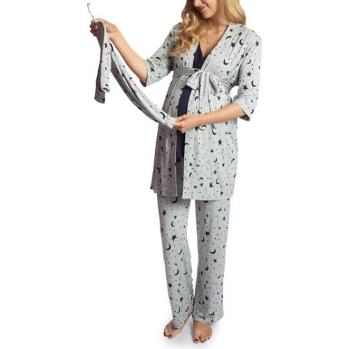Analise During & After 5-Piece Maternity/Nursing Sleep Set, Medium