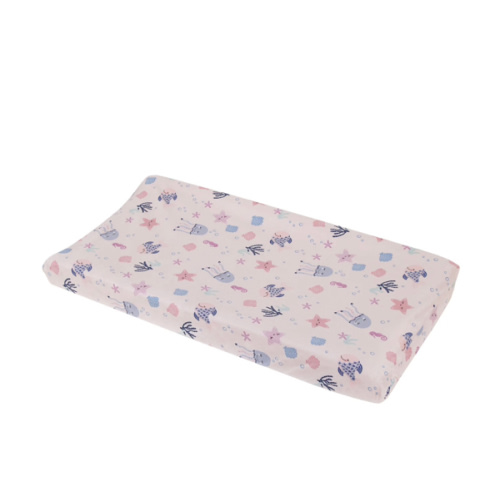 NoJo Mermaid Lagoon Pink, and Blue Sea Friends Super Soft Contoured Changing Pad Cover– NoJo Baby