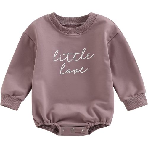 Baby Girl Crewneck Oversized Sweatshirt Romper