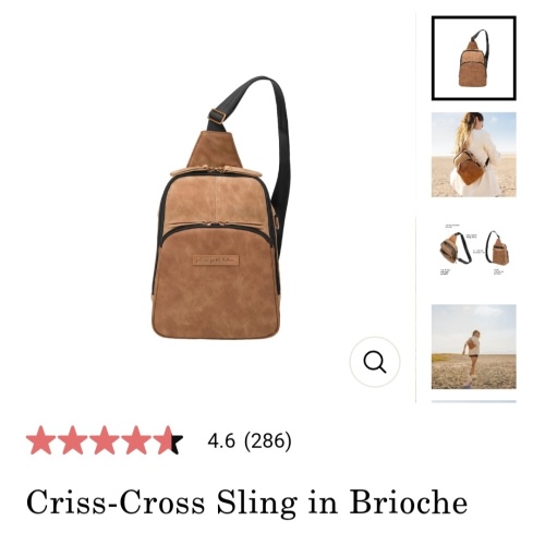 Criss-Cross Sling in Brioche