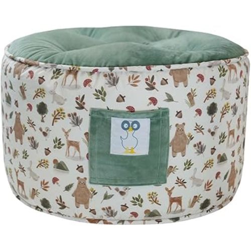 GooseWaddle Kids Ottoman – Soft & Comfy Toddler Pouf Seat for Playroom & Nursery – Cozy Child-Sized Floor Cushion