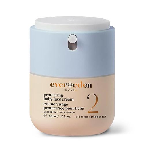 Evereden Protecting Baby Face Cream (1.7 fl. oz.): No.2 Silk Baby Cream - Nourishing Infant Face Moisturizer for Dry Skin & Temperate Climates - Clean and Vegan Ingredients - Fragrance-Free