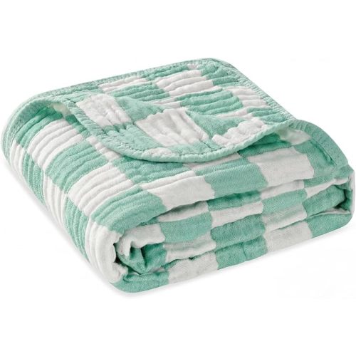 Ultra Soft Muslin Baby Blanket, A Versatile Swaddle and Bed Blanket for Babies, Toddlers, Boys, and Girls (1 Pack).