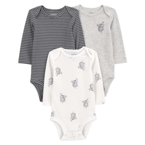 Carter's Child of Mine Baby Bodysuits, 3-Pack, Sizes Preemie-24 Months