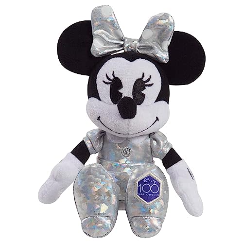 Disney100 Years of Wonder Minnie Mouse Small Plush Stuffed Animal, Kids Toys for Ages 2 Up by Just Play