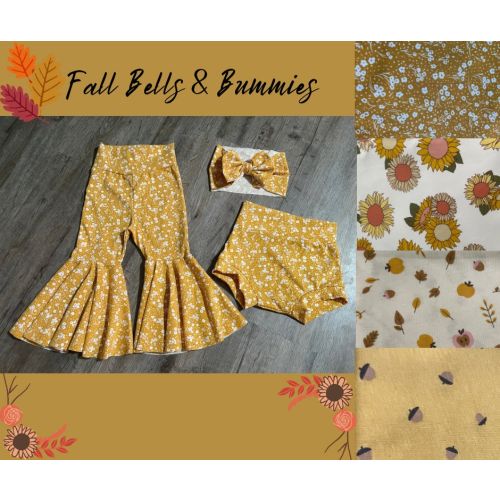 Fall | Baby bells | Baby|Kids Bell Bottoms |Bummies|Headband |Boho Baby bells |Fall Flowers |Sunflowers