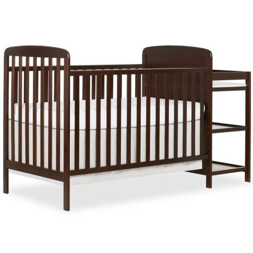 Dream On Me Anna 2-in-1 Full Size Crib and Changing Table, Espresso