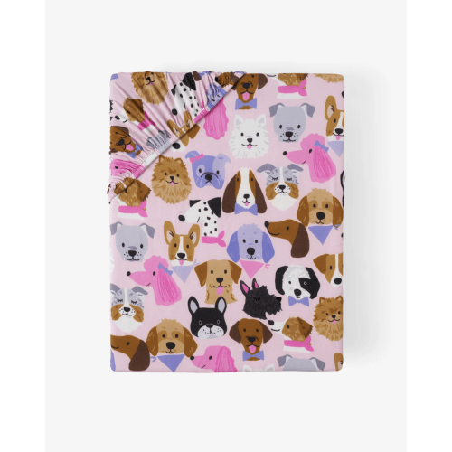 Puppy Parade Fitted Crib Sheet