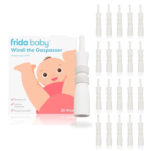 Frida Baby Windi Gas Passer, Baby Gas Relief, Made in USA, 100% Natural, Safe & Effective Instant Relief for Babies & Infants, 20ct