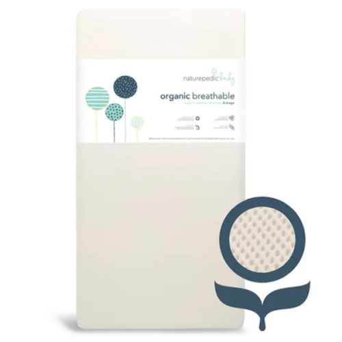 Breathable Organic 2-Stage Baby Crib Mattress