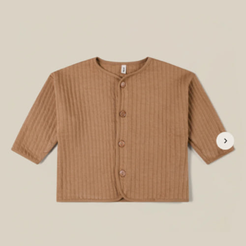 Gold Quilt Cardigan | Organic Zoo