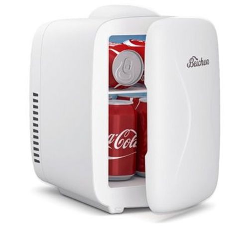 Morfone 4L/6 Can Skincare Mini Fridge Rapid Cooling Cooler & Warmer White
