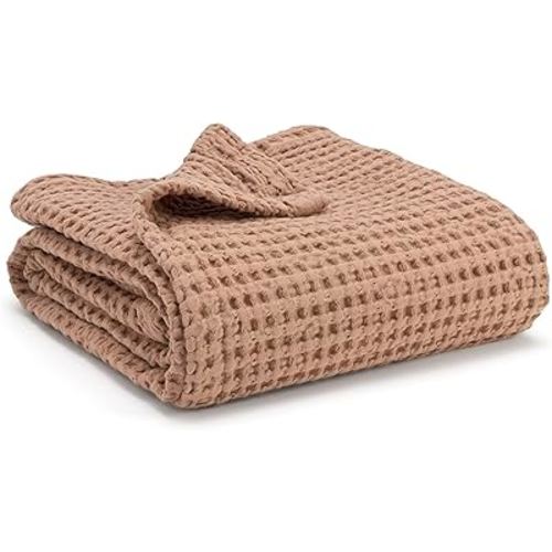 Simka Rose Waffle Baby Blanket Cotton Soft Breathable Swaddle Blanket for Baby Nursery, Stroller & Crib Blanket - Baby Receiving Blankets for Boys & Girls Gender Neutral Toddler Blanket