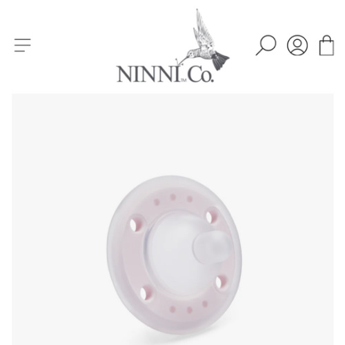 Ninni Pacifier Petal Pink 2 Pack
