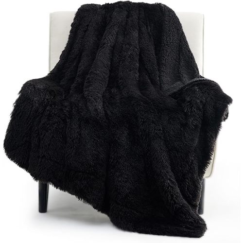 Bedsure GentleSoft Fluffy White Throw Blanket, White Decor Fuzzy Gifts for Women, Soft Cozy Furry Sherpa Fleece Plush Thick Warm Shaggy Faux Fur Throw Blanket for Couch, Bed, Camping, Travel, 50x60