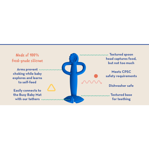 Busy Baby Teether & Training Spoon - Spearmint
