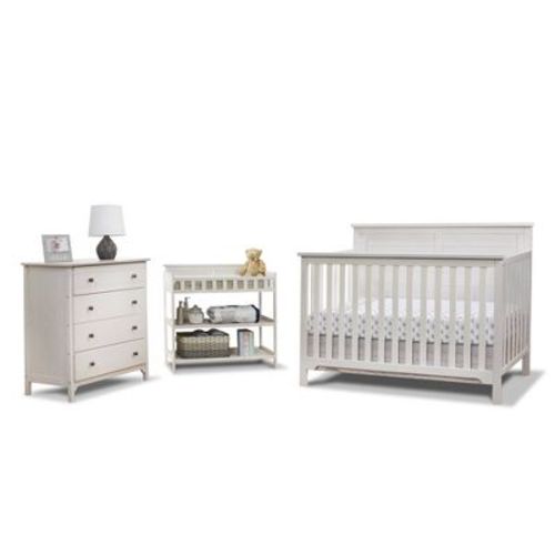 Sorelle Farmhouse Room In A Box Crib - Chocolate And White