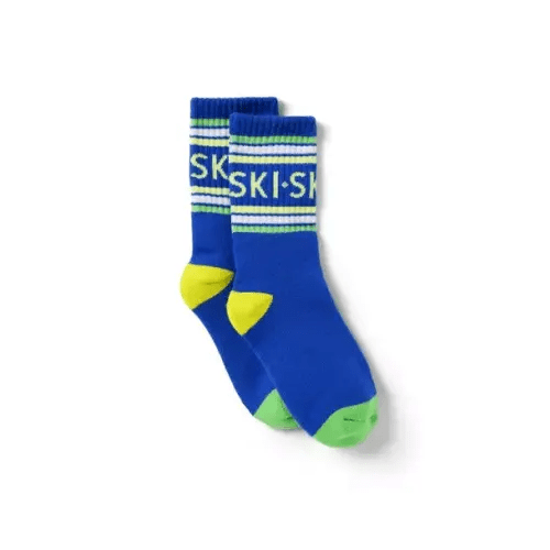 Boy Blue Eclipse Ski Crew Sock by Janie and Jack