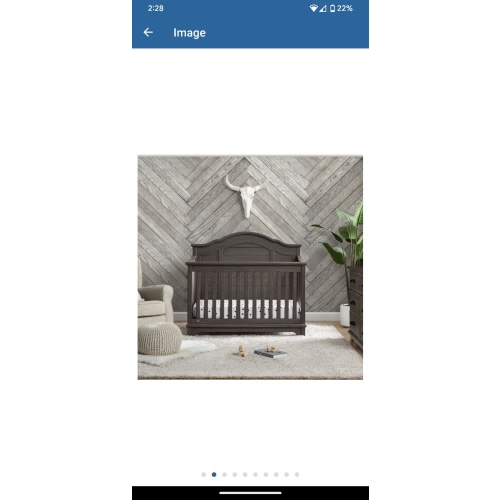 Simmons Kids Asher 6-in-1 Convertible Crib with Toddler Rail, Choose Color - Sam's Club