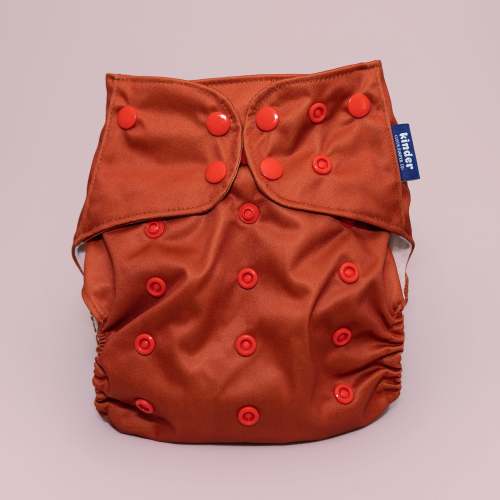 Solid Color: Essentials Pocket Cloth Diaper with Athletic Wicking Jersey, Grows with your Baby