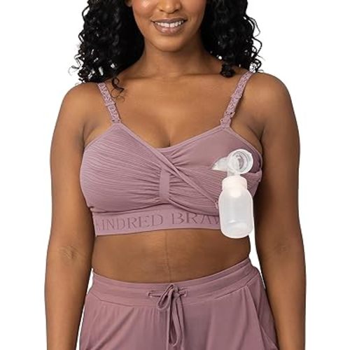 Kindred Bravely Sublime Pumping Bra Hands Free, Adjustable Pumping & Nursing Bra with EasyClip for All Breast Pumps