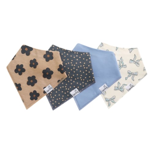 Gemma Bandana Bib Set (4 pack) - Copper Pearl