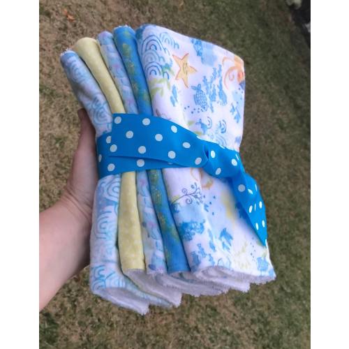 Under the Sea burp cloths