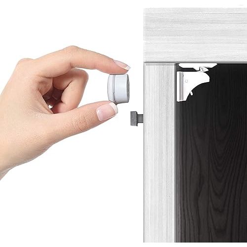 Magnetic Cabinet Locks - Child Safety Locks for Cabinets and Drawers - Drawer Locks Baby Proofing Cabinet Locks for Babies (4 Locks + 1 Key)