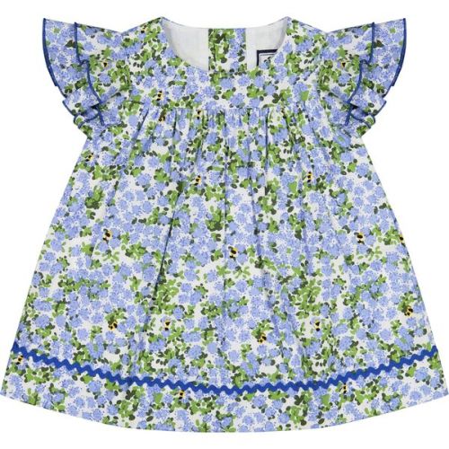 Maeve Baby Dress, Blue Hydrangea - Busy Bees | Maisonette