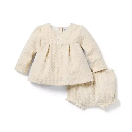 Newborn Gold The Sparkle Matching Baby Set by Janie and Jack