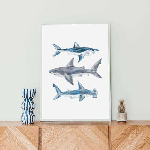 Great White, Mako + Hammerhead Shark | Jetty Home