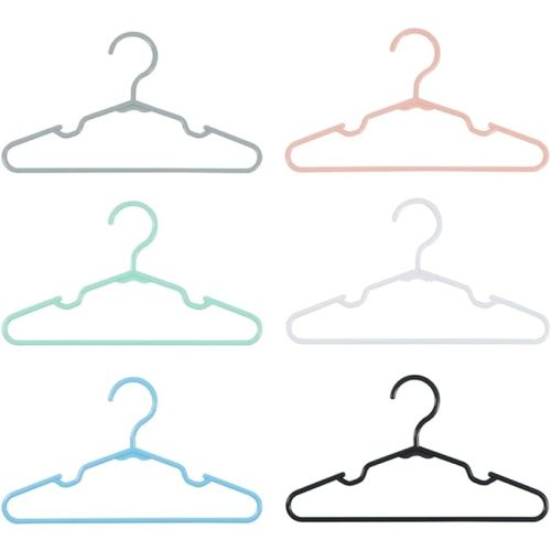 100 pcs Baby Nursery Closet Hangers,Non-Slip Laundry Infant Pant Hanger for Newborn Clothes Gift,Ultra-Thin Child Coat Hanger for Girl Boy Toddler Kid - Mixed-colors