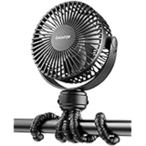 Amazon.com: AMACOOL Battery Operated Stroller Fan Flexible Tripod Clip On Fan with 3 Speeds and Rotatable Handheld Personal Fan for Car Seat Crib Bike Treadmill (Black) : Baby