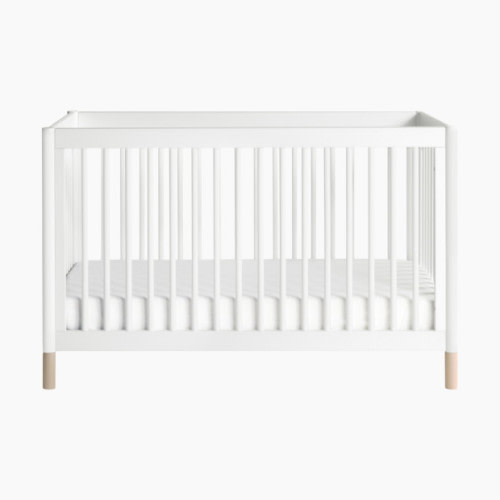babyletto Gelato 4-in-1 Convertible Crib with Toddler Bed Conversion Kit - White/Washed Natural