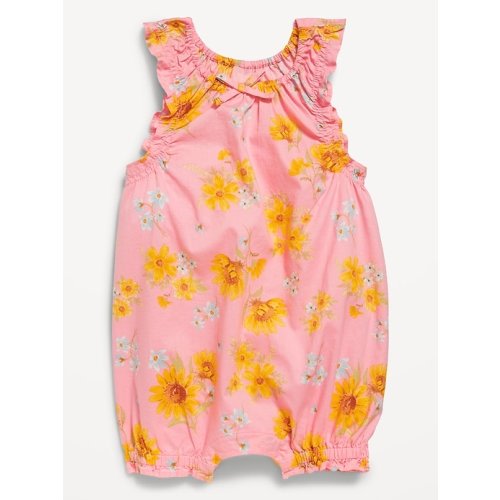 Printed Sleeveless One-Piece Romper for Baby