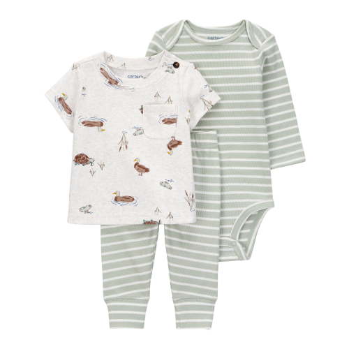 Carter's Child of Mine Baby and Toddler Boy Outfit Set, 3-Piece, Sizes 0/3-24 Months