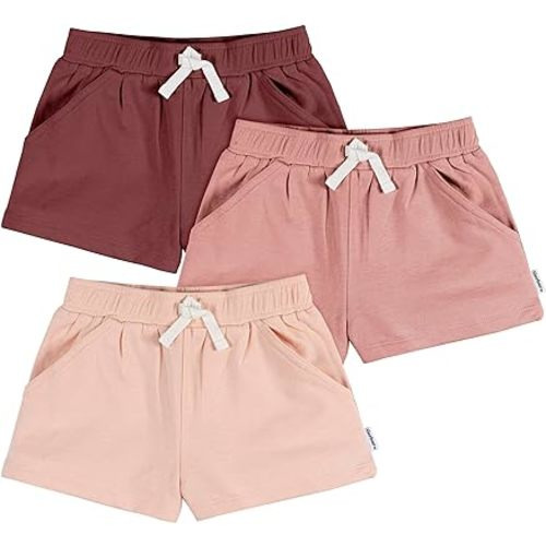 Gerber Baby-Girls 3-Pack Knit Shorts