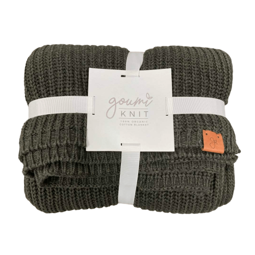 Goumikids Knit Blanket, Pine